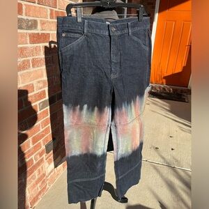 Ladies BDG new cropped tie dye carpenter jeans size 30 10